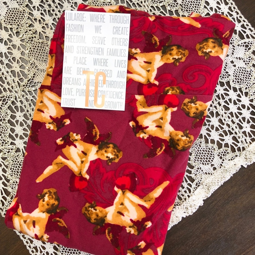 LuLaRoe Valentine Leggings TC NWT